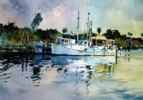 New Symrna Boats Painting